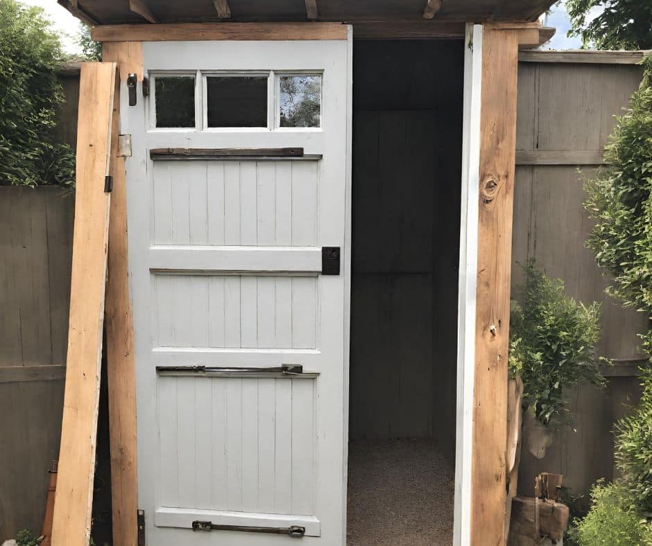 refurbishing a door with a planer